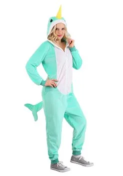 Fun Costumes Narwhal Onesie Costume For Adults