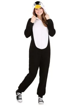 Fun Costumes Pajama Penguin Costume For Adults -Sea Creature Costumes Sales adult pajama penguin costume alt 2