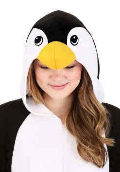 Fun Costumes Pajama Penguin Costume For Adults -Sea Creature Costumes Sales adult pajama penguin costume alt 3