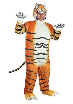 Fun Costumes Plus Size Realistic Tiger Costume For Adults