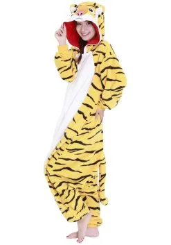 Sazac Adult Tiger Kigurumi Onesie -Sea Creature Costumes Sales adult tiger kigurumi alt 3