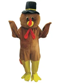 Dress Up America Turkey Time Mascot Costume For Adults