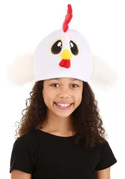 Elope Chicken Velour Costume Hat