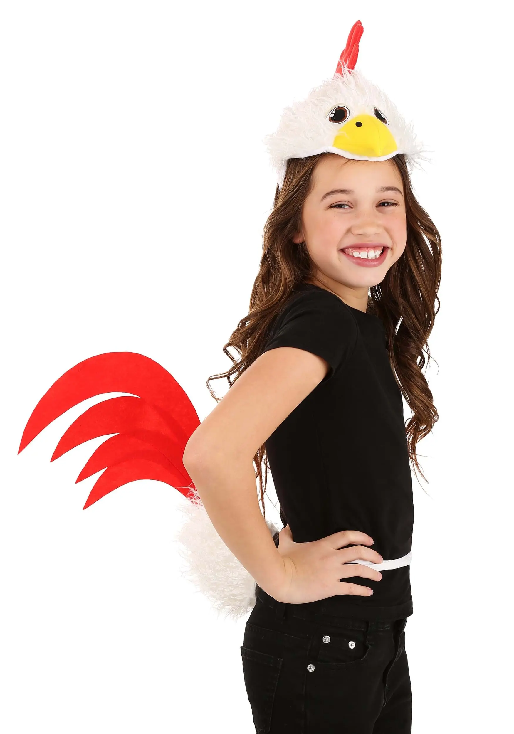 Elope Chicken Soft Headband & Tail Kit 2 Elope Chicken Soft Headband & Tail Kit - Image 2