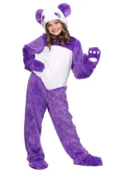 Fun Costumes Furry Purple Panda Girls Costume
