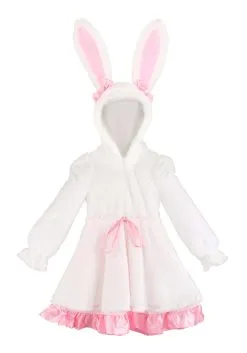 Fun Costumes Fuzzy White Rabbit Girls Costume -Sea Creature Costumes Sales girls fuzzy white rabbit alt 6