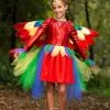 Suzhou Zhongsheng Imp & Exp Co., Ltd Tropical Parrot Dress Costume For Girls