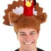 Elope Gobbler Plush Costume Hat For Adults