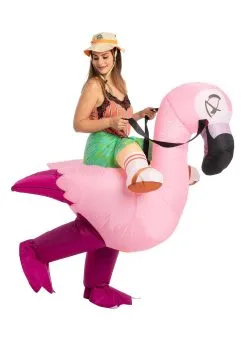 Joyin Inflatable Flamingo Ride-On Costume For Adults