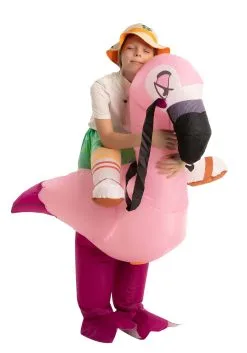 Joyin Inflatable Flamingo Ride-On Costume For Kids