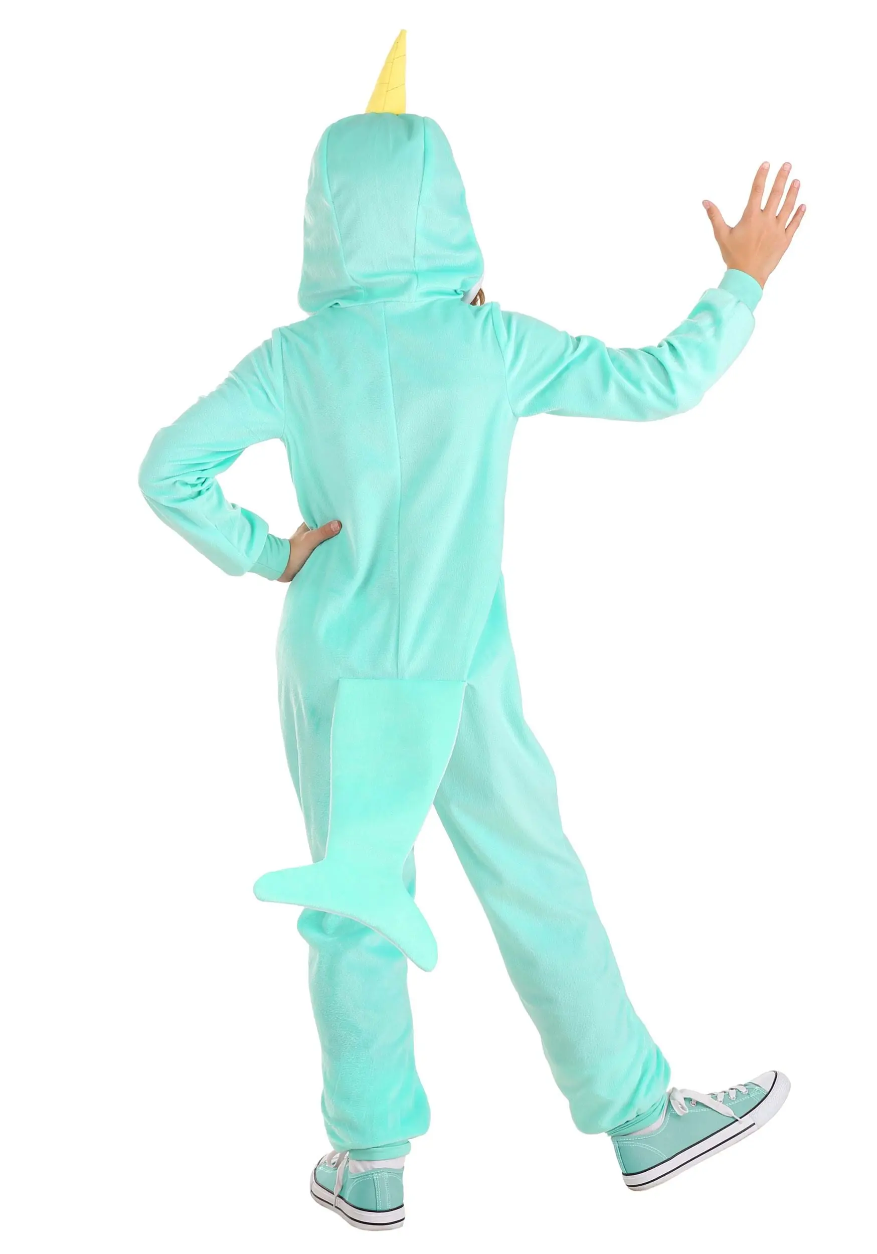 Fun Costumes Narwhal Onesie Costume For Kids 2 Fun Costumes Narwhal Onesie Costume For Kids - Image 2