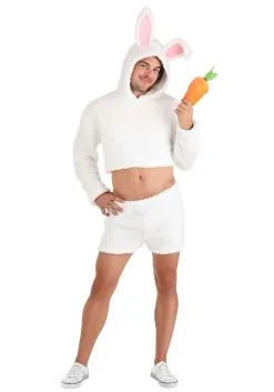 Fun Costumes Sexy White Bunny Costume For Men