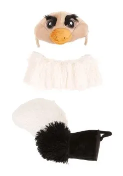 Elope Ostrich Soft Headband, Collar, And Tail Accessory Kit