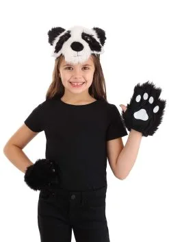Elope Panda Plush Kit With Headband And Paws