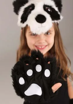 Elope Panda Plush Kit With Headband And Paws -Sea Creature Costumes Sales panda plush headband paws kit alt 2