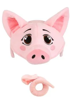 Elope Soft Pig Headband & Tail Accessory Kit -Sea Creature Costumes Sales pig soft headband tail kit alt 4