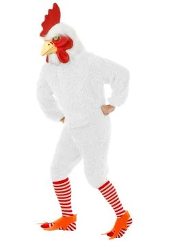 Charades Plus Size White Rooster Costume