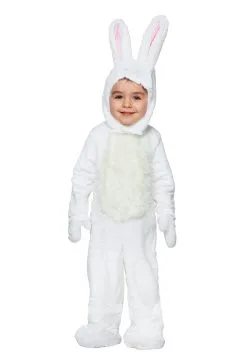 Fun Costumes Toddler Open Face White Bunny Costume