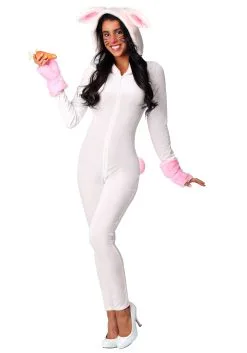 Fun Costumes Womens Fuzzy White Rabbit Costume
