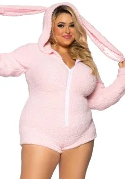 LEG AVENUE Women's Sexy Cuddle Bunny Plus Size Costume -Sea Creature Costumes Sales womens plus cuddle bunny costume alt 2